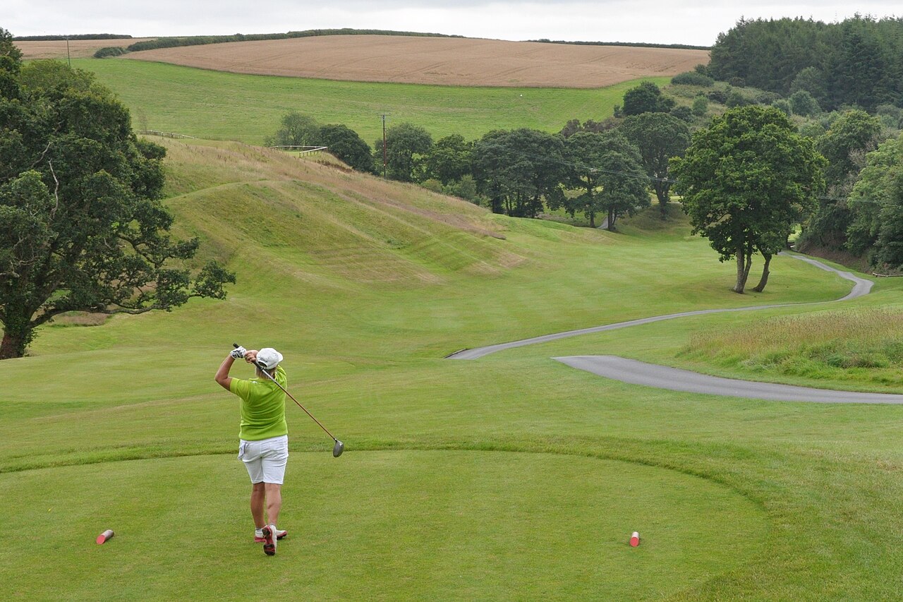 The view from the 10th tee at St. Mellion Golf Club in Cornwall, England